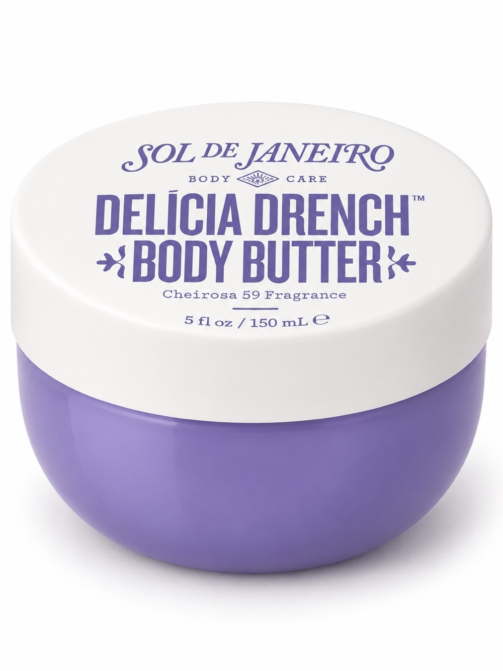Sol de Janeiro Delicia Drench Body Butter — Purple and White Jar Cheirosa 59